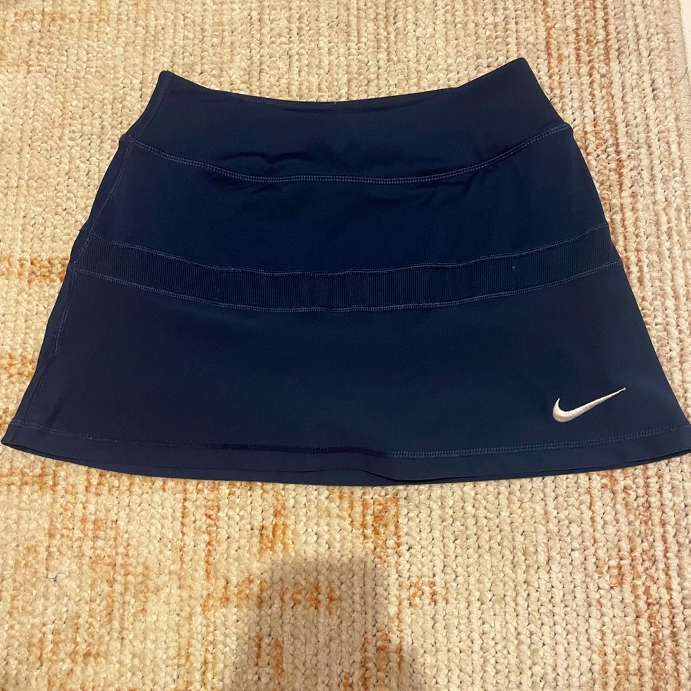 navy nike skort
